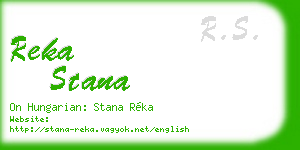 reka stana business card